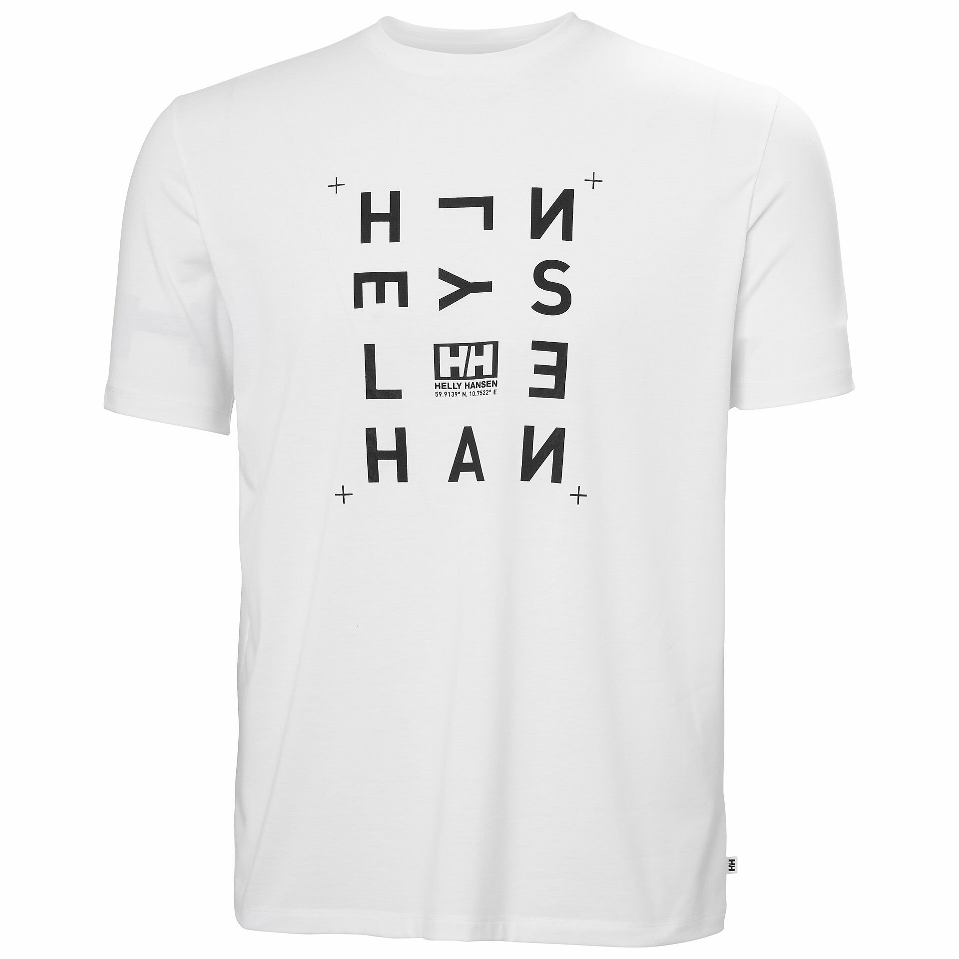 HELLY HANSEN SKOG RECYCLED GRAPHIC T-SHIRT S - Beyaz