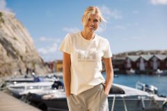 HELLY HANSEN W HH LOGO T-SHIRT 3.0 L - KREM