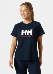 HELLY HANSEN W HH LOGO T-SHIRT 3.0 XS - Lacivert