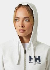 HELLY HANSEN W HH LOGO FULL ZIP 2.0 KAPİŞONLU SWEATSHIRT S - GRİ