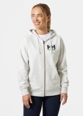 HELLY HANSEN W HH LOGO FULL ZIP 2.0 KAPİŞONLU SWEATSHIRT XL - GRİ