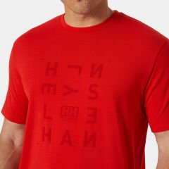 HELLY HANSEN SKOG GRAPHIC T-SHIRT M - KIRMIZI