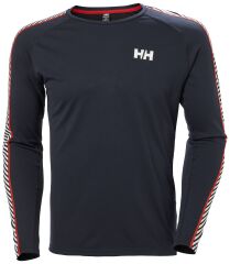 HELLY HANSEN LIFA ACTIVE STRIPE CREW S - Lacivert