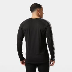 HELLY HANSEN LIFA ACTIVE STRIPE CREW L - Siyah