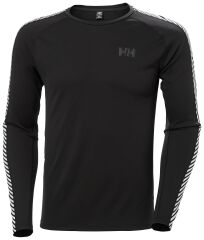 HELLY HANSEN LIFA ACTIVE STRIPE CREW S - Siyah