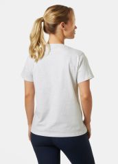 HELLY HANSEN W HH LOGO T-SHIRT 2.0 S - KREM