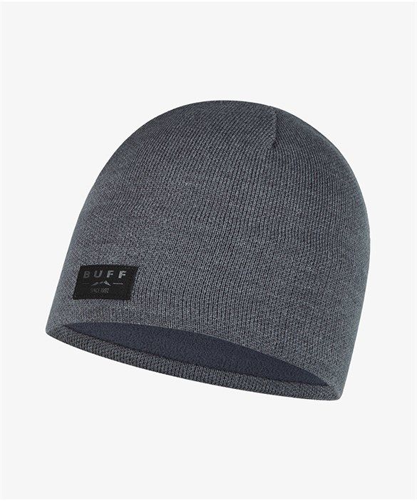 BUFF KNITTED & POLAR HAT SOLID GREY