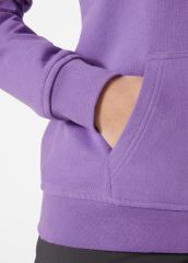 HELLY HANSEN  W LOGO HOODIE KAPİŞONLU L - MOR