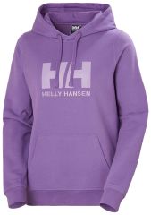 HELLY HANSEN  W LOGO HOODIE KAPİŞONLU L - MOR