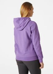 HELLY HANSEN  W LOGO HOODIE KAPİŞONLU M - MOR
