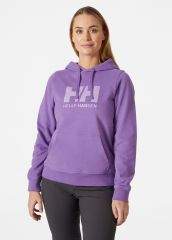HELLY HANSEN  W LOGO HOODIE KAPİŞONLU S - MOR