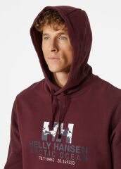 HELLY HANSEN ARCTIC OCEAN HOODIE KAPİŞONLU L - BORDO