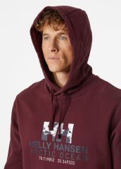 HELLY HANSEN ARCTIC OCEAN HOODIE KAPİŞONLU XXL - BORDO