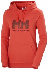 HELLY HANSEN  W LOGO HOODIE KAPİŞONLU M - TURUNCU