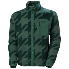 HELLY HANSEN PANORAMA PRINTED PILE SNAP MONT S - YEŞİL