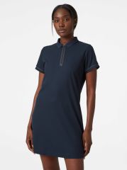 HH W OCEAN ZIP DRESS - HELLY HANSEN POLO YAKA ELBİSE