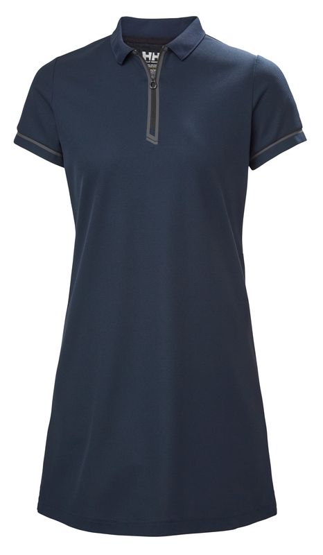 HH W OCEAN ZIP DRESS - HELLY HANSEN POLO YAKA ELBİSE