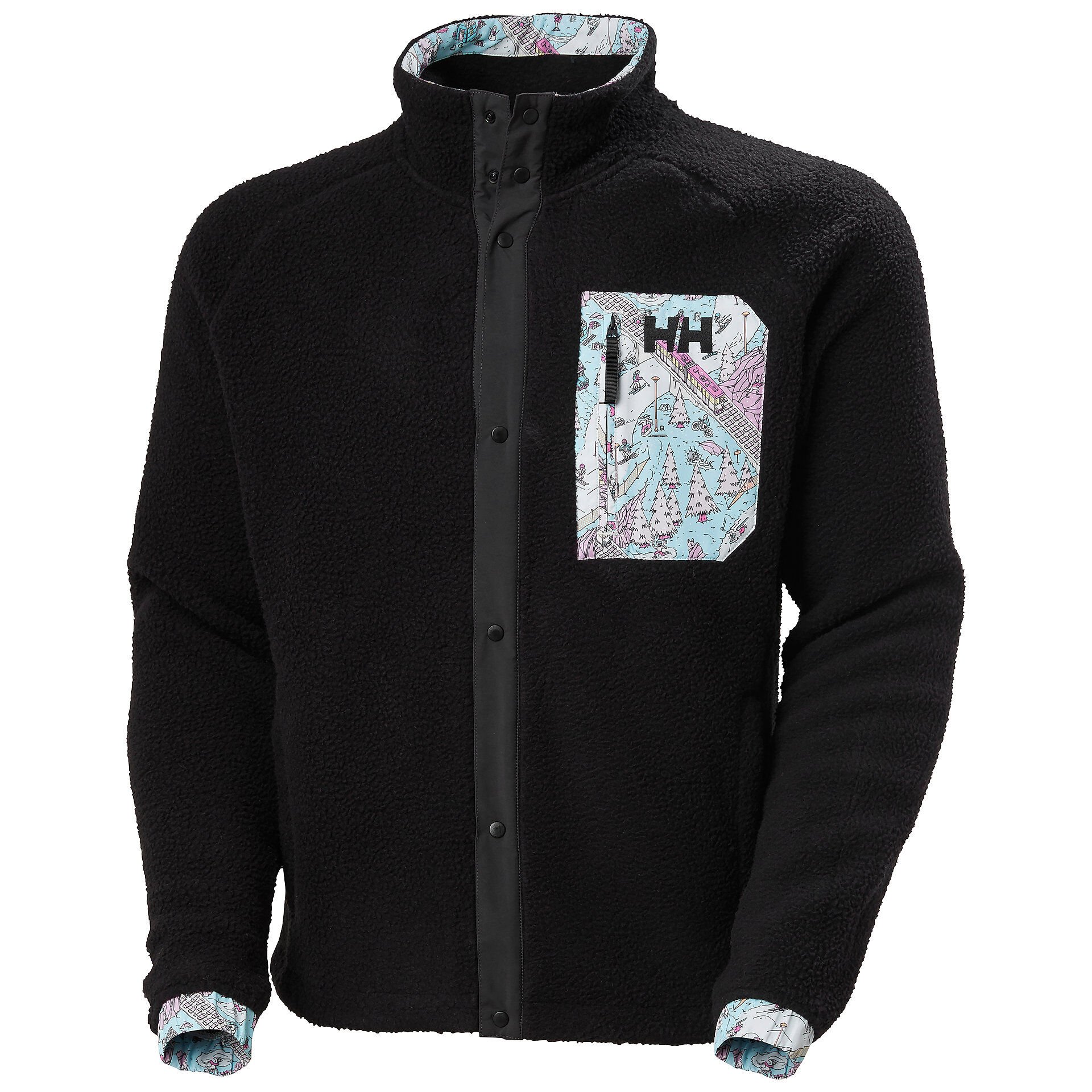 HELLY HANSEN PANORAMA PILE SNAP MONT XXL - Siyah