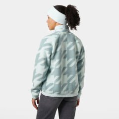 HELLY HANSEN W IMPERIAL PRINTED PILE SNAP MONT XS - Turkuaz