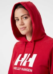 HH W HH LOGO HOODIE - HELLY HANSEN KADIN KAPÜŞONLU SWEAT