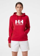 HH W HH LOGO HOODIE - HELLY HANSEN KADIN KAPÜŞONLU SWEAT