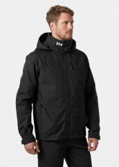 HELLY HANSEN CREW HOODED MIDLAYER MONT 2 XL - Black