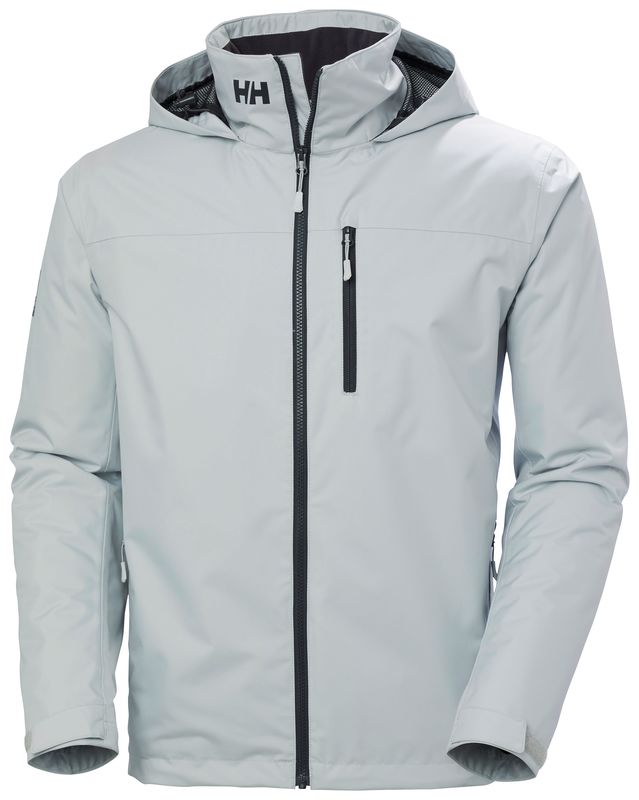 HELLY HANSEN CREW HOODED MIDLAYER MONT 2 M - Grey Fog