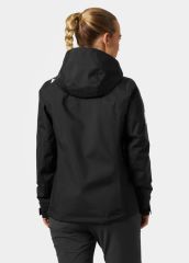 HELLY HANSEN W CREW HOODED MIDLAYER MONT 2.0 S - Black