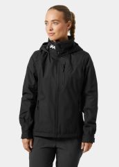 HELLY HANSEN W CREW HOODED MIDLAYER MONT 2.0 XS - Black