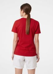 HH W HH LOGO T-SHIRT - HELLY HANSEN KADIN OUTDOOR T-SHIRT