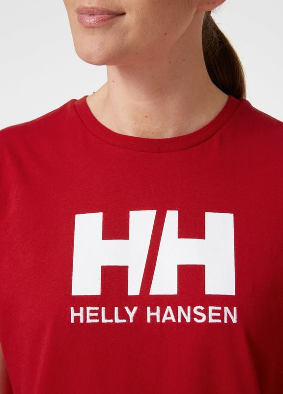HH W HH LOGO T-SHIRT - HELLY HANSEN KADIN OUTDOOR T-SHIRT